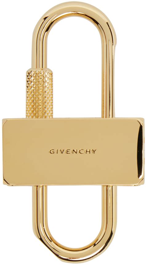 givenchy padlock keychain